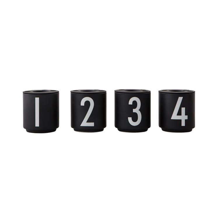 디자인레터스 에스프레소 컵 4개 세트 블랙, Black Design Letters | 디자인레터스
