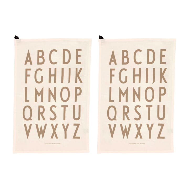 주방타올 40x60 cm 2개 세트 - Off white - Design Letters | 디자인레터스