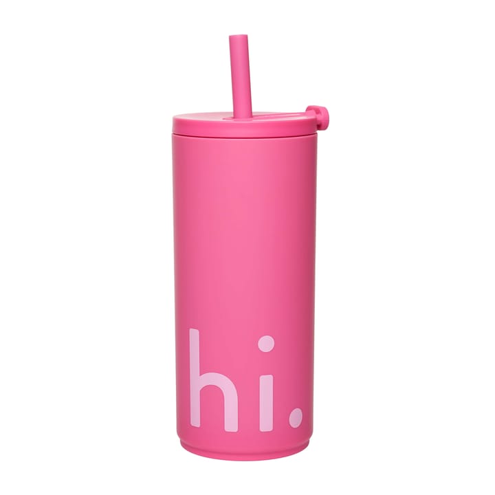 트래블 라이프 보온병 & 스트로우 50 cl - Hi-cherry pink - Design Letters | 디자인레터스