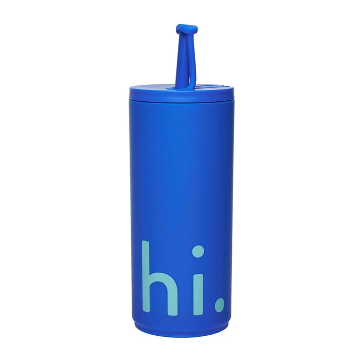 트래블 라이프 보온병 & 스트로우 50 cl, Hi-cobalt blue Design Letters | 디자인레터스
