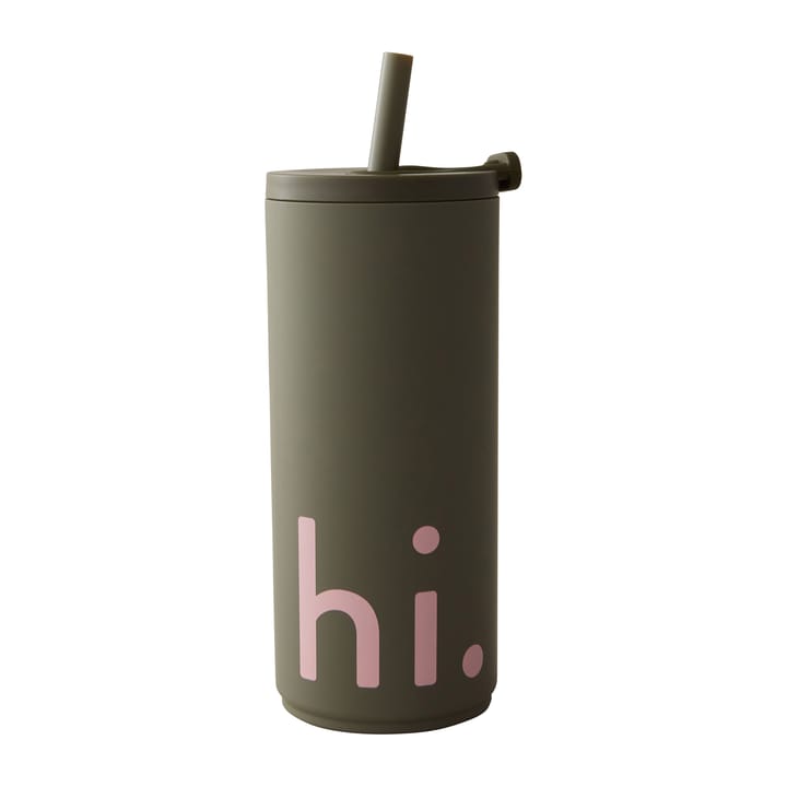 트래블 라이프 보온병 & 스트로우 50 cl - Hi-olive green - Design Letters | 디자인레터스