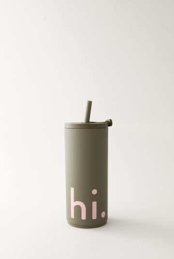 트래블 라이프 보온병 & 스트로우 50 cl - Hi-olive green - Design Letters | 디자인레터스