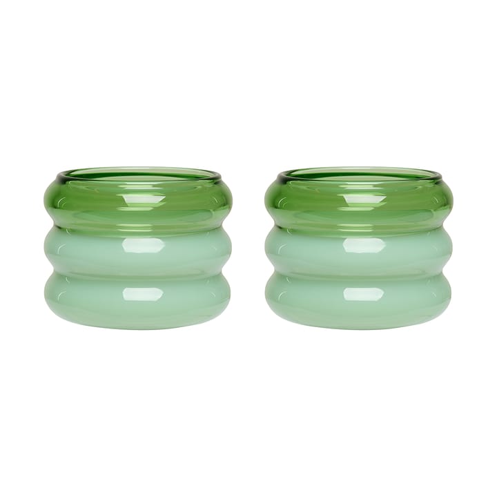 버블 티라이트 홀더 Ø5,6 cm 2 pack - Green-milky green - Design Letters | 디자인레터스