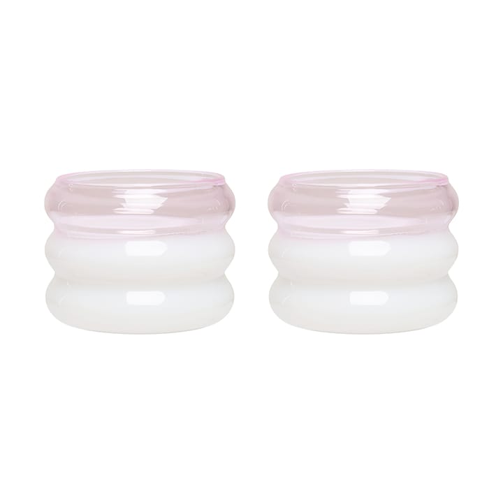 버블 티라이트 홀더 Ø5,6 cm 2 pack - Milky white-pink - Design Letters | 디자인레터스