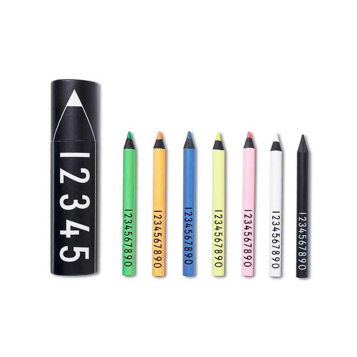 컬러 펜슬 - 7-pack-numbers neon - Design Letters | 디자인레터스