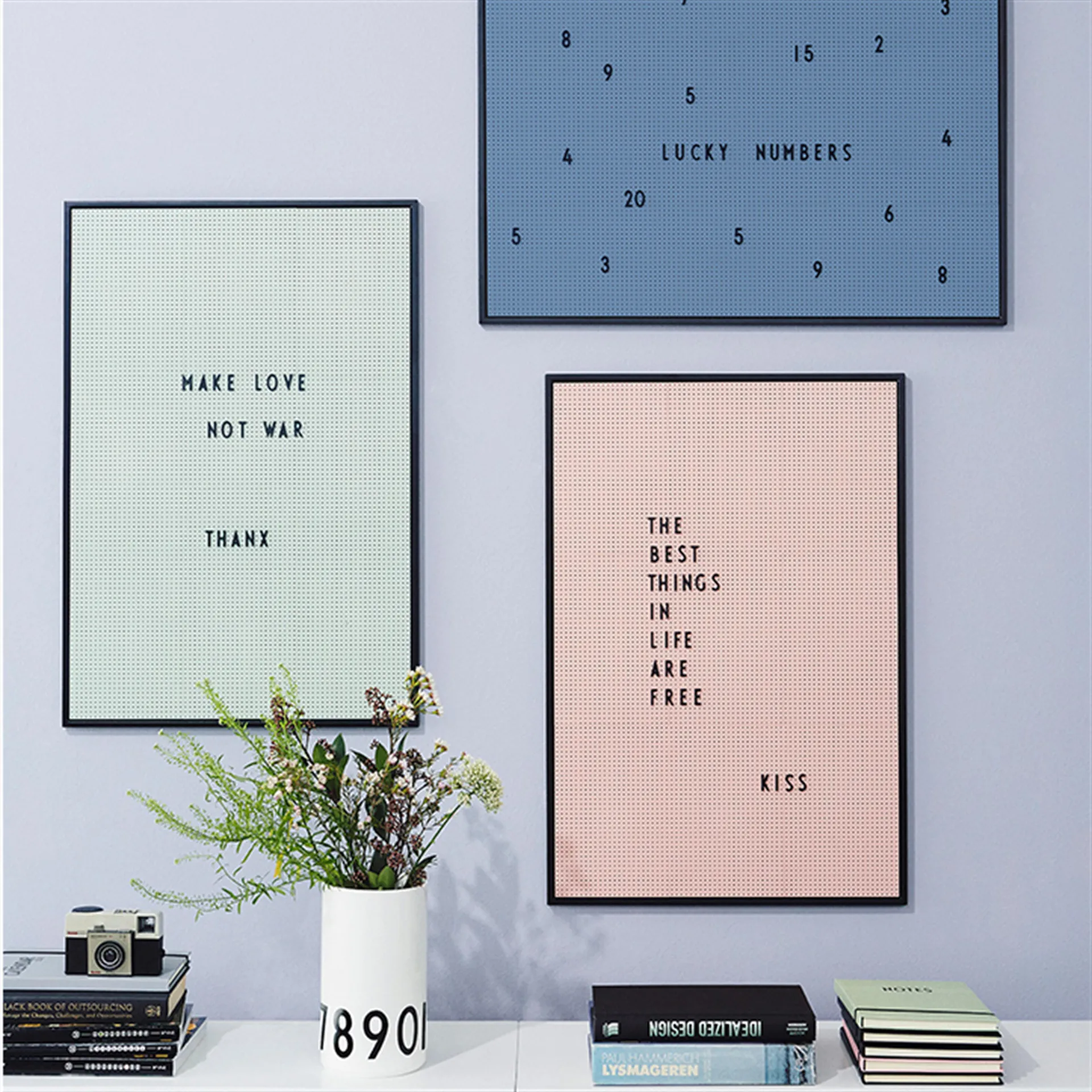 디자인레터스 레터 보드 A2, rose Design Letters | 디자인레터스