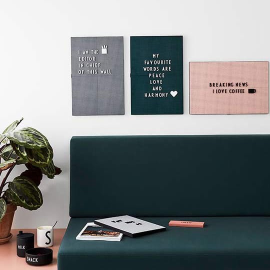 디자인레터스 메세지 보드 A3, dark grey Design Letters | 디자인레터스