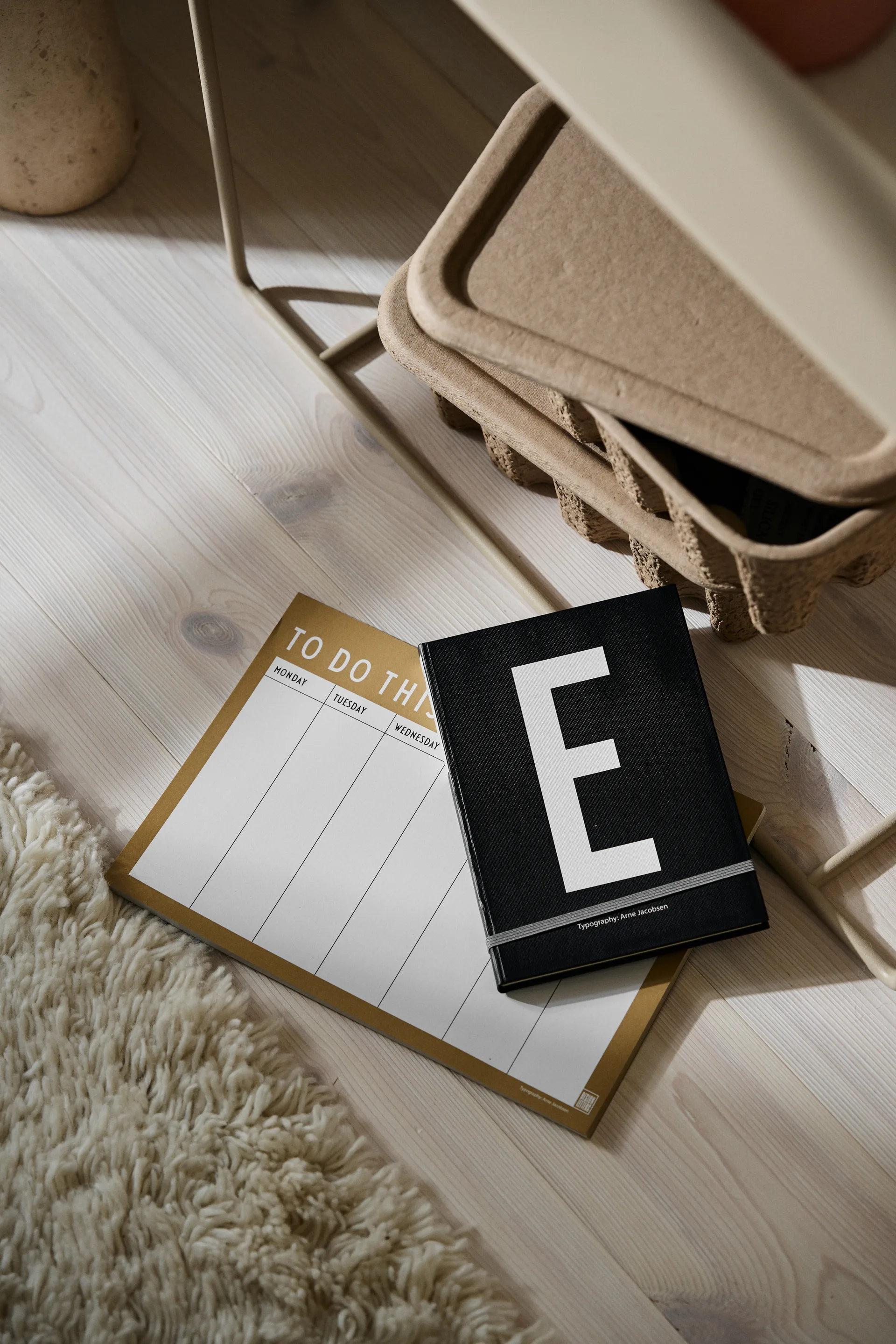 디자인레터스 위클리 플래너, Beige Design Letters | 디자인레터스