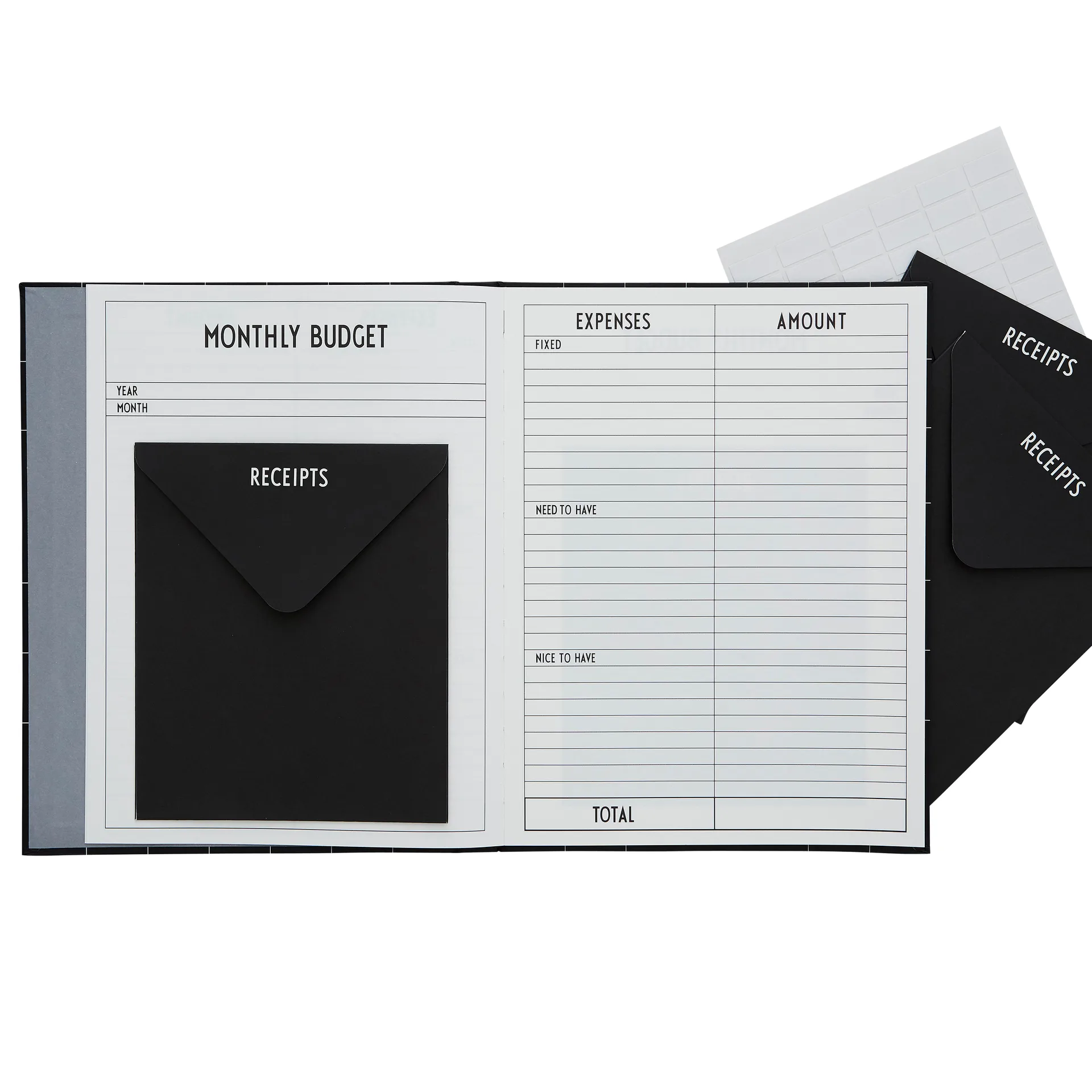 디자인레터스 가계부, Black Design Letters | 디자인레터스