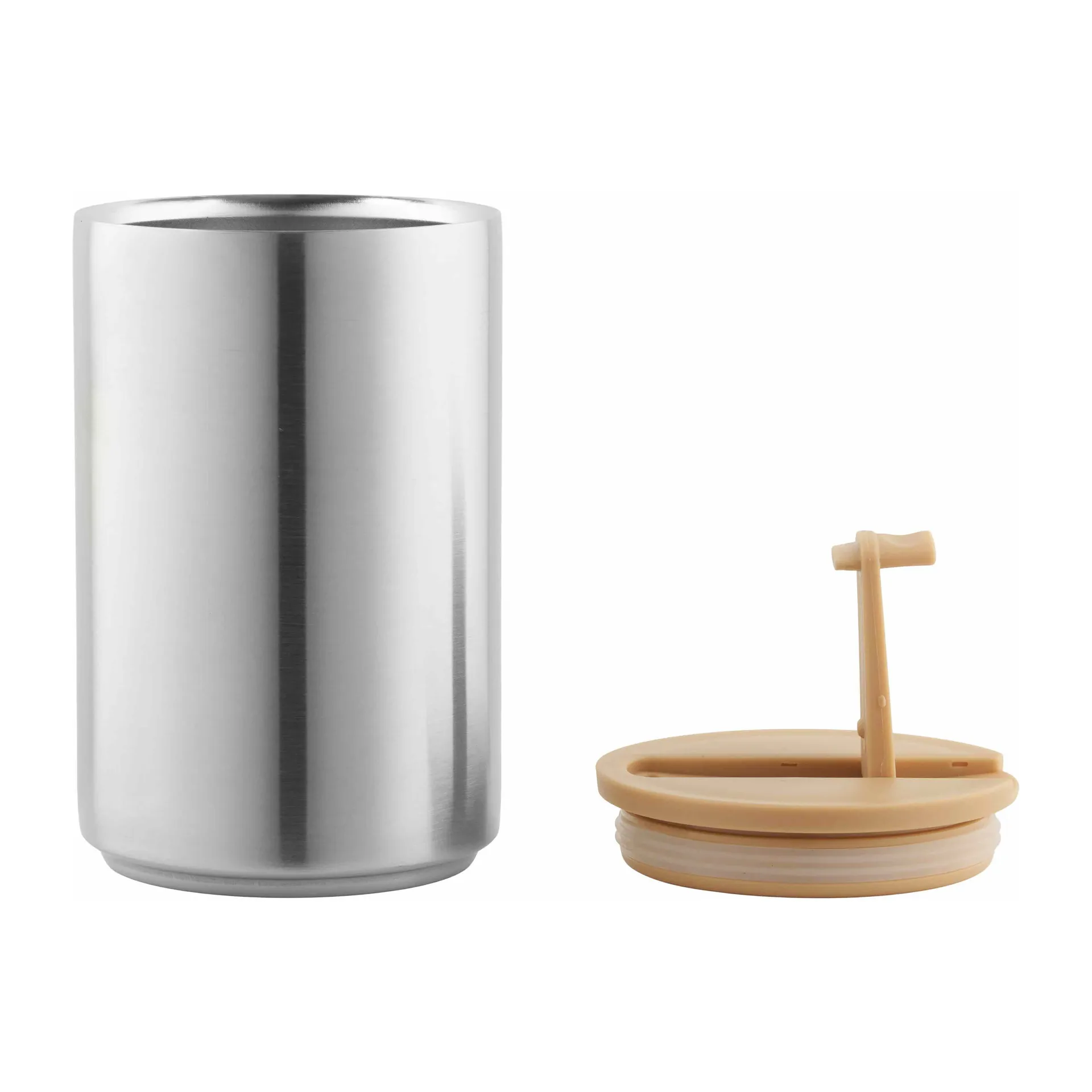 디자인레터스 보온 머그, Brushed steel-beige Design Letters | 디자인레터스