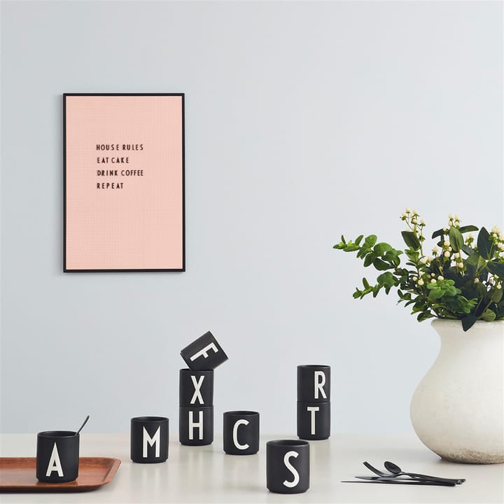 컵 블랙 - F - Design Letters | 디자인레터스