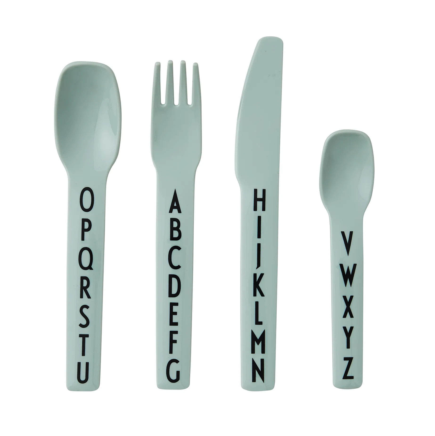 디자인레터스 아이용  커트러리 멜라민, green Design Letters | 디자인레터스