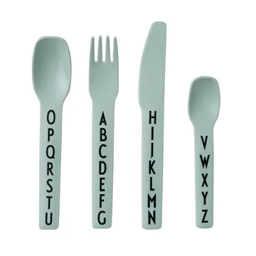 디자인레터스 아이용  커트러리 멜라민 - green - Design Letters | 디자인레터스