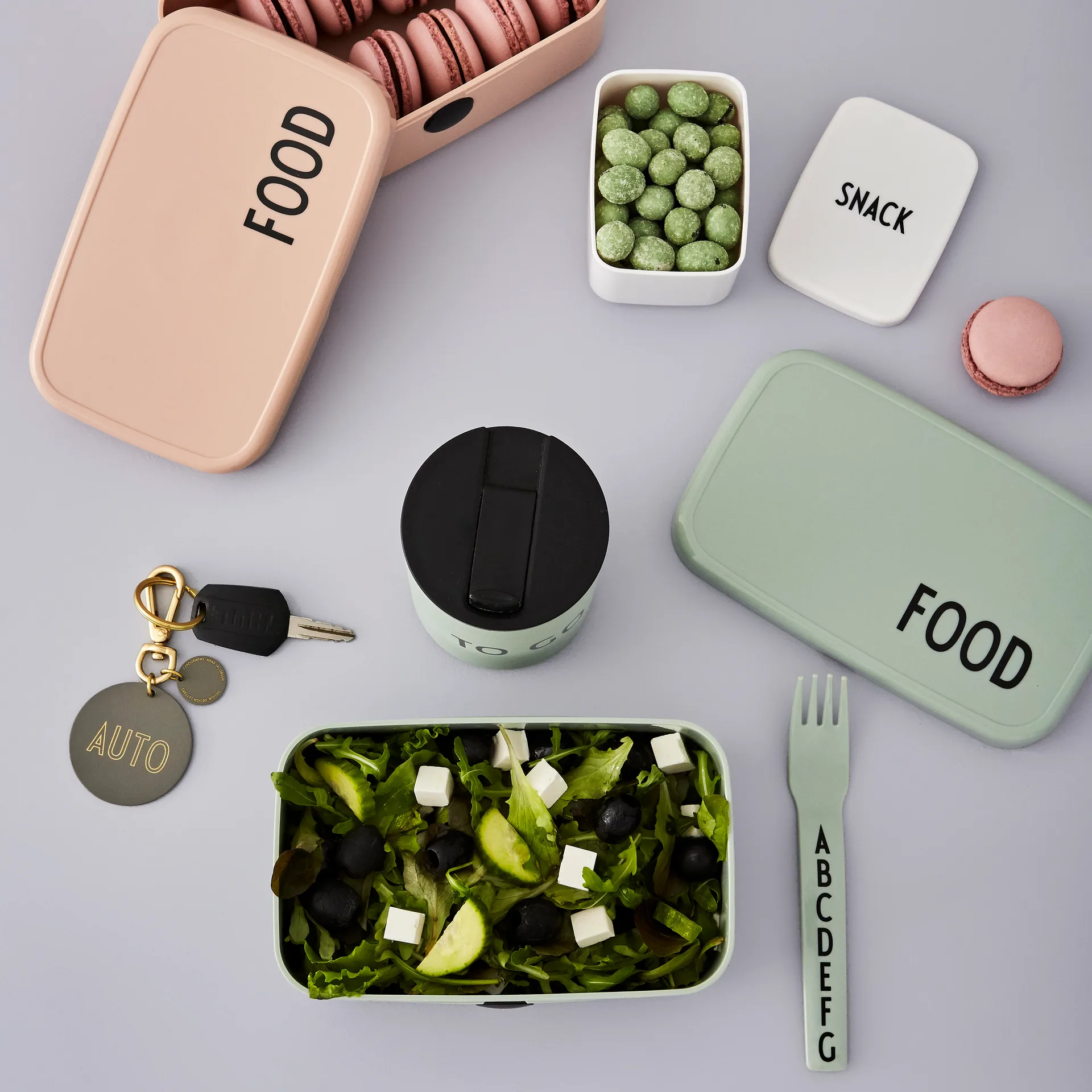 디자인레터스 아이용  커트러리 멜라민, green Design Letters | 디자인레터스