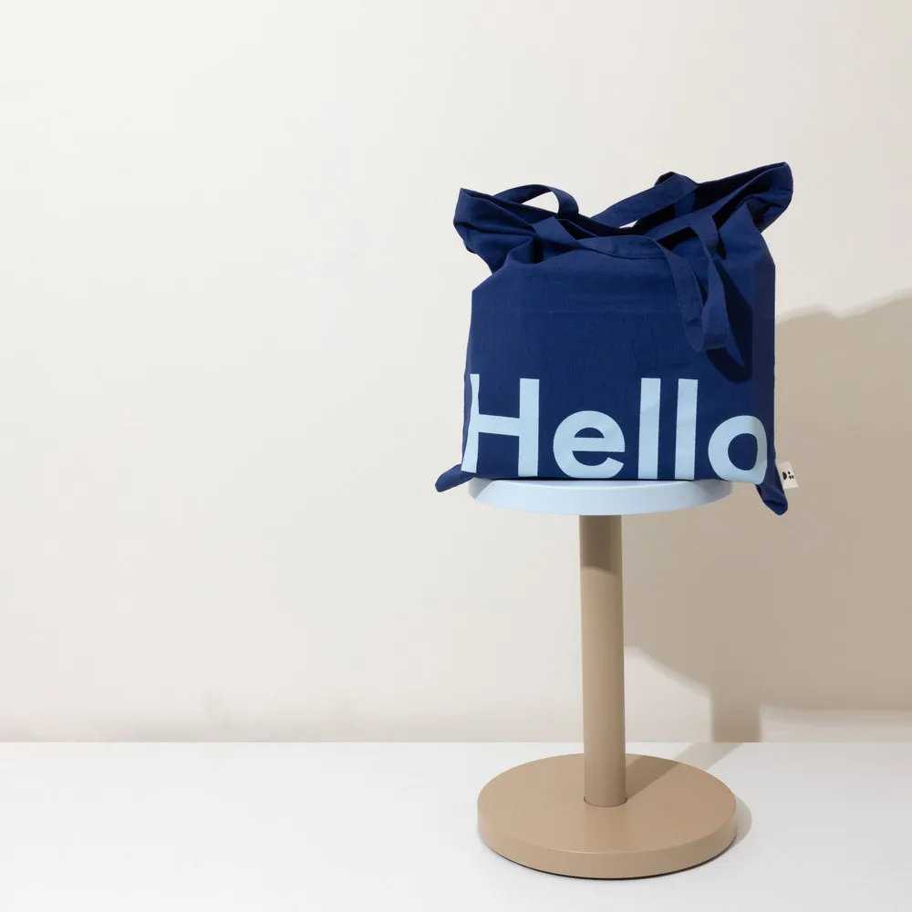 디자인레터스 토트백, Hello-dark blue Design Letters | 디자인레터스