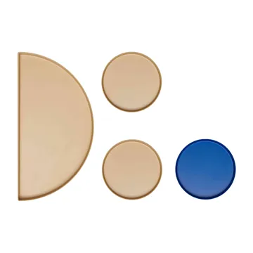 Treasure 트레이 4개 세트 - Beige-cobalt blue - Design Letters | 디자인레터스
