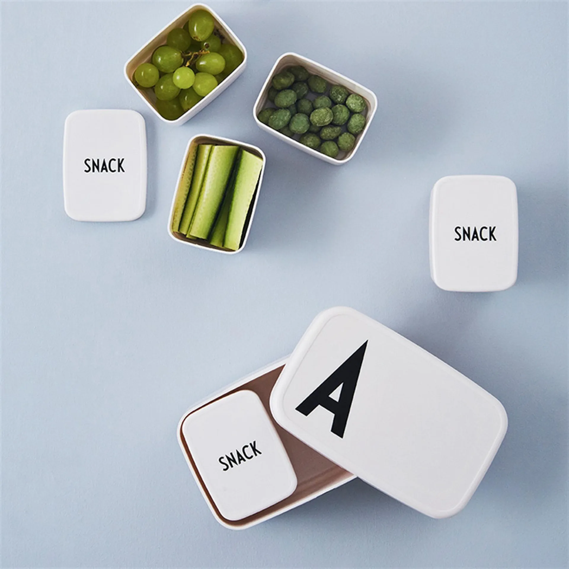디자인레터스 스낵박스 (런치박스용), white Design Letters | 디자인레터스