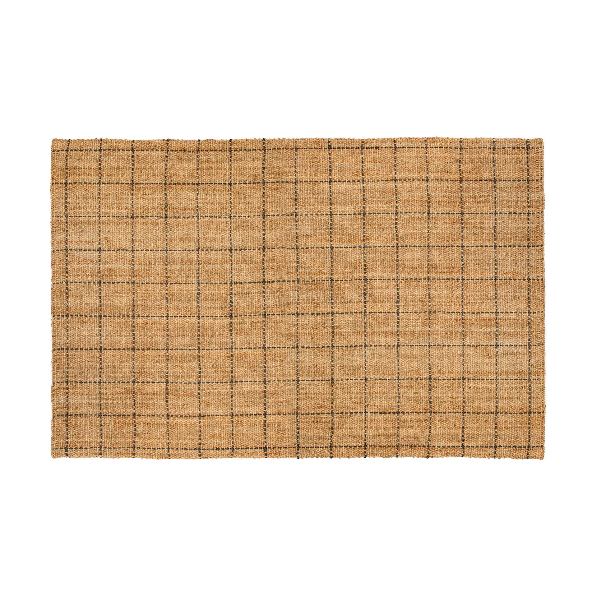 프레야 황헴프 러그 체크 190x290 cm, Natural-dark Grey Dixie | 딕시