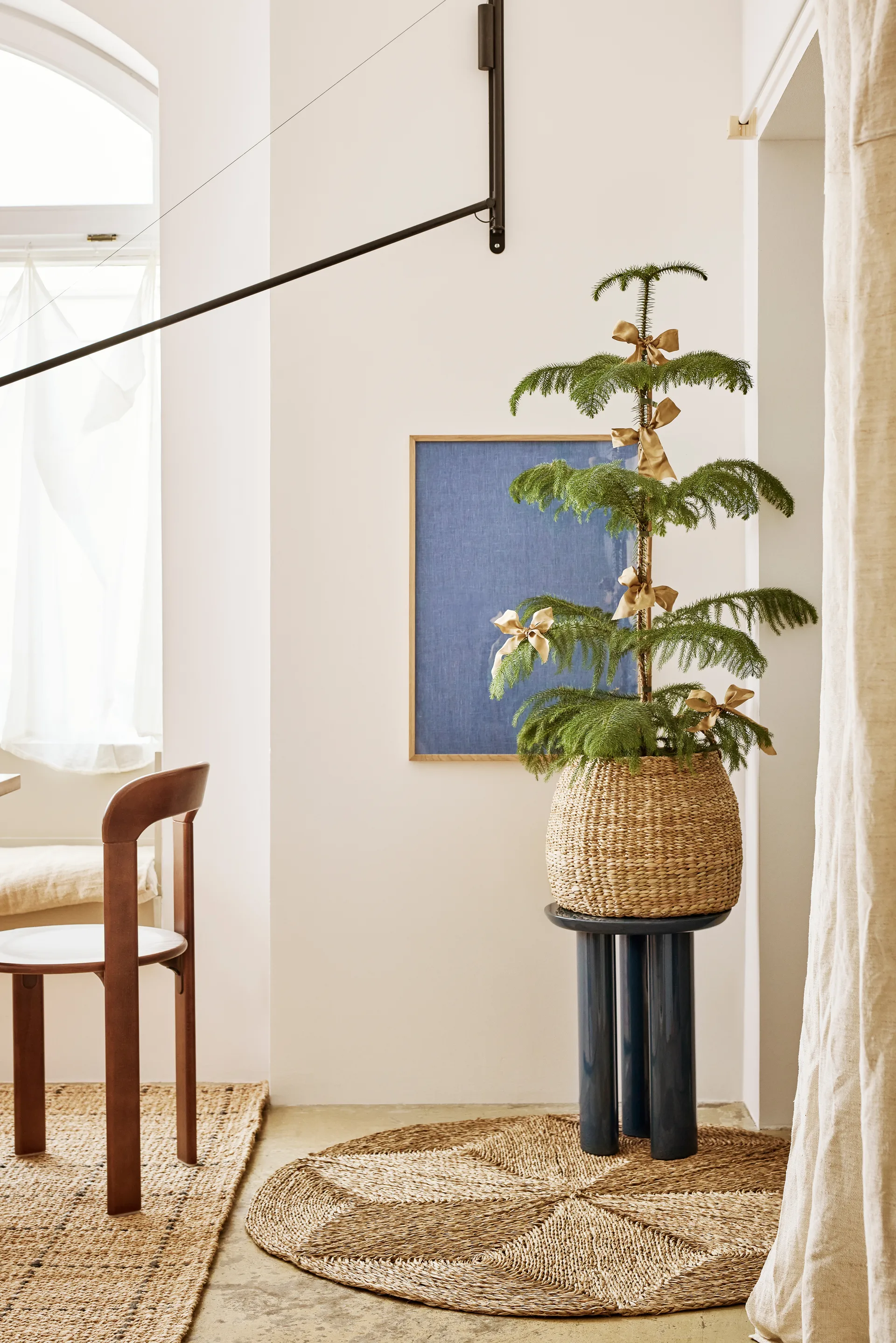 에스더 손잡이 달린 수납 바스켓 2개 세트, Natural Dixie | 딕시