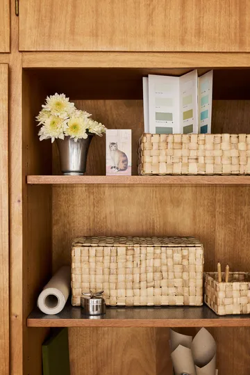 릴리 파나마 뚜껑 있는 수납 박스 2개 세트 - Natural - Dixie | 딕시