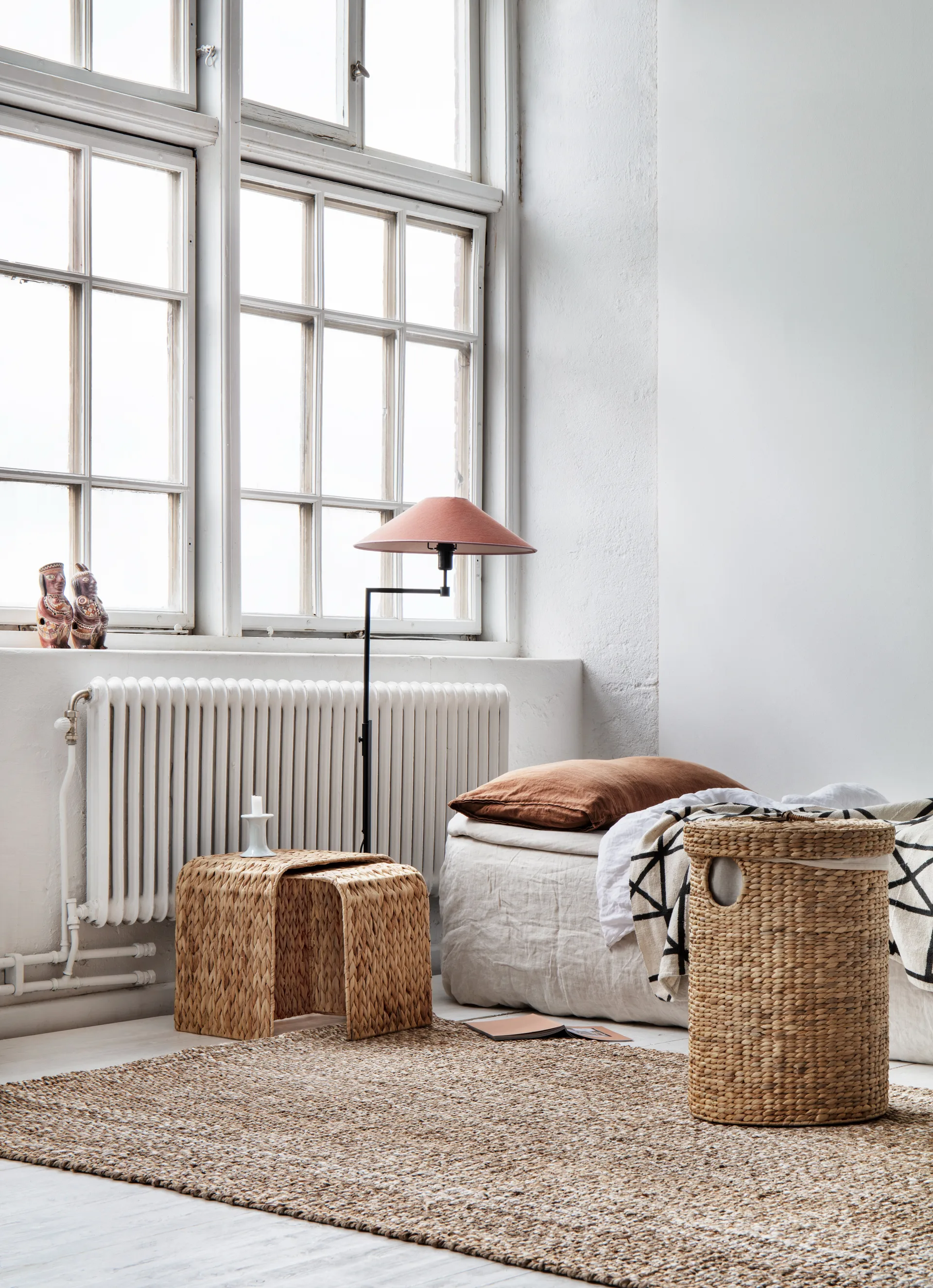 릴리 라운드 세탁 바구니 2개 세트, Natural Dixie | 딕시