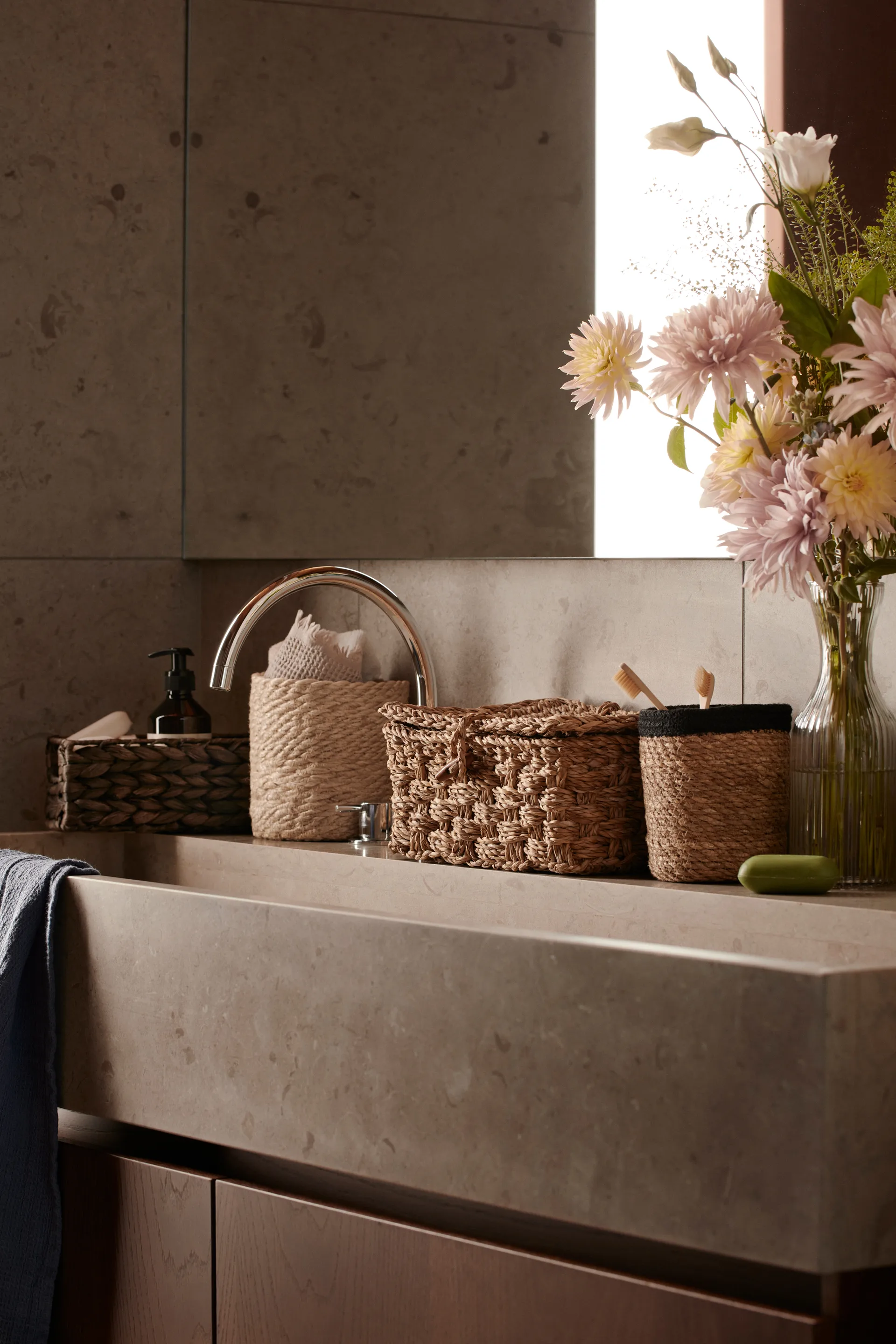 에밀 스토리지 바스켓 3개 세트 스몰, nature-black Dixie | 딕시