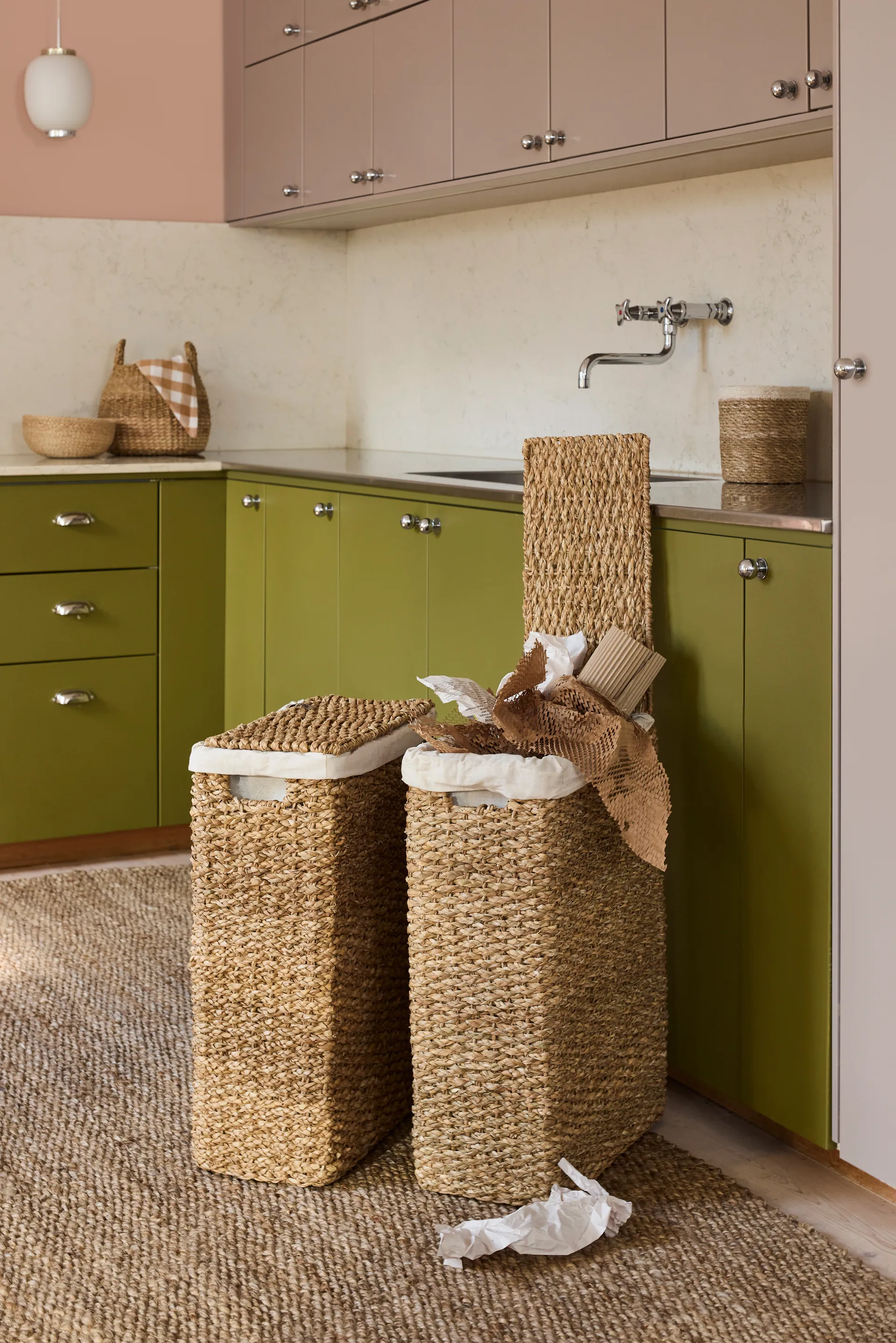 에스더 땋은 세탁 바구니 네이처, 58 cm Dixie | 딕시