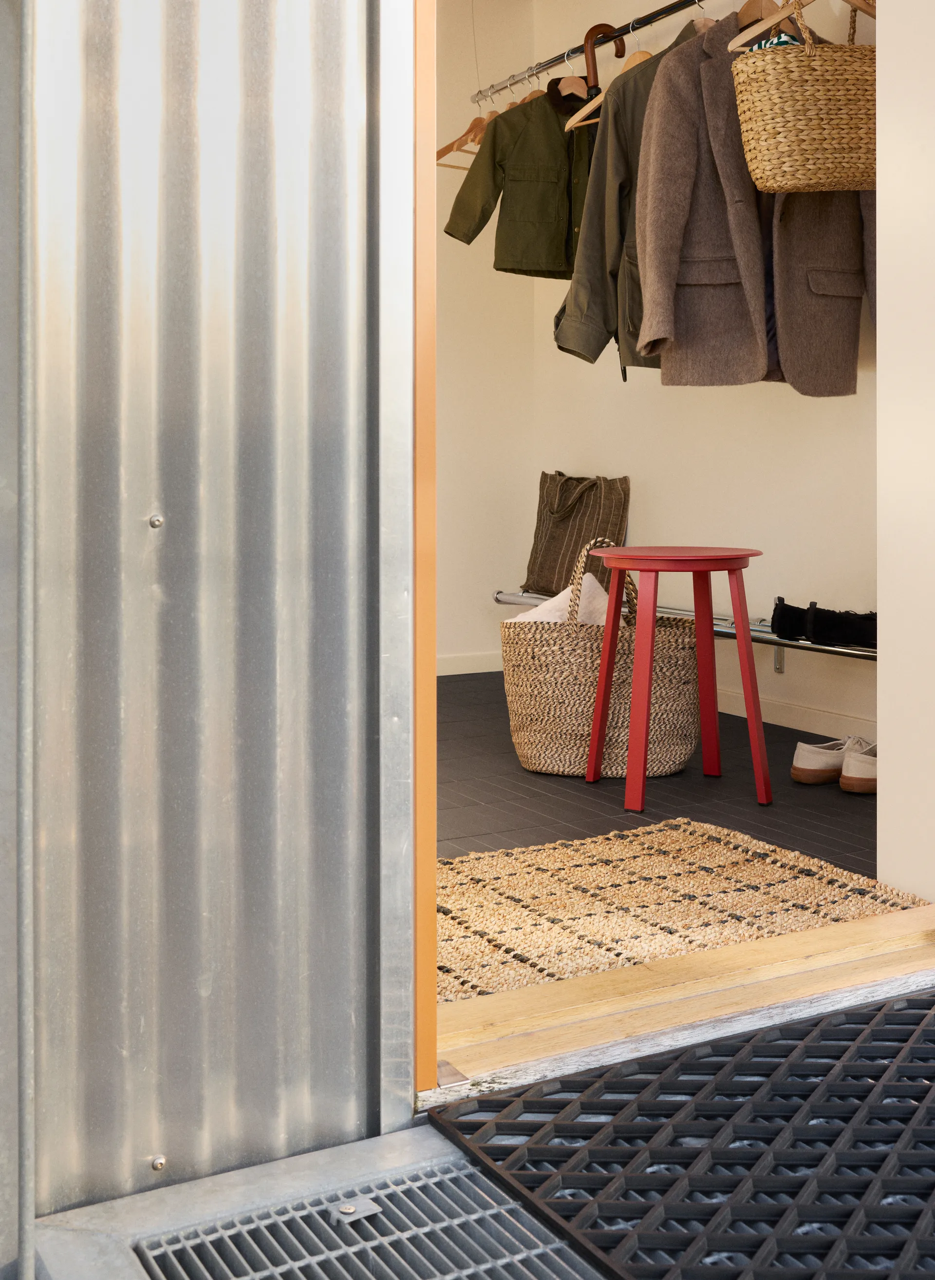 블랙 그리드 도어 매트, 60x90 cm Dixie | 딕시