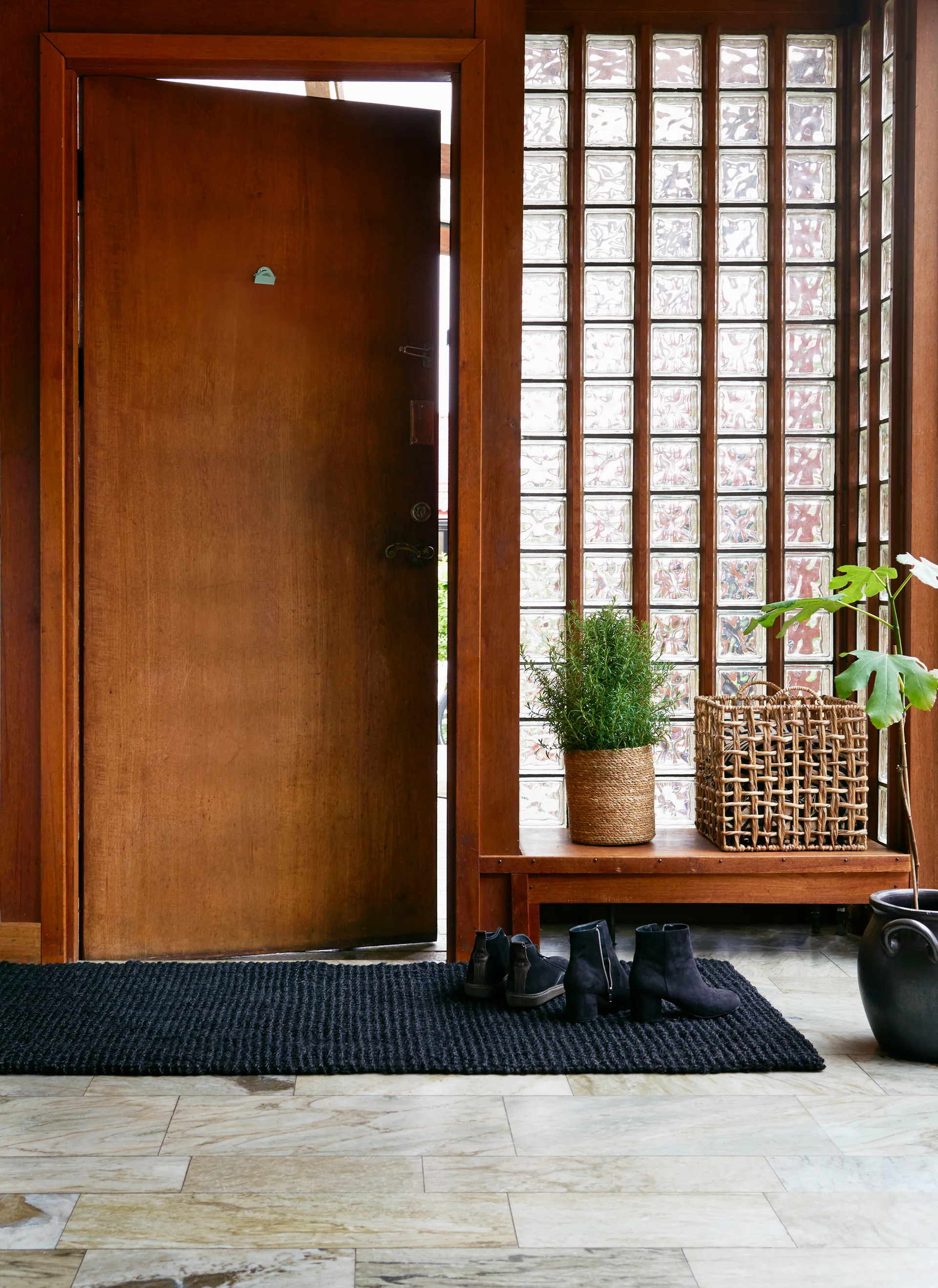 황마 도어 매트 블랙, 80x180 cm Dixie | 딕시