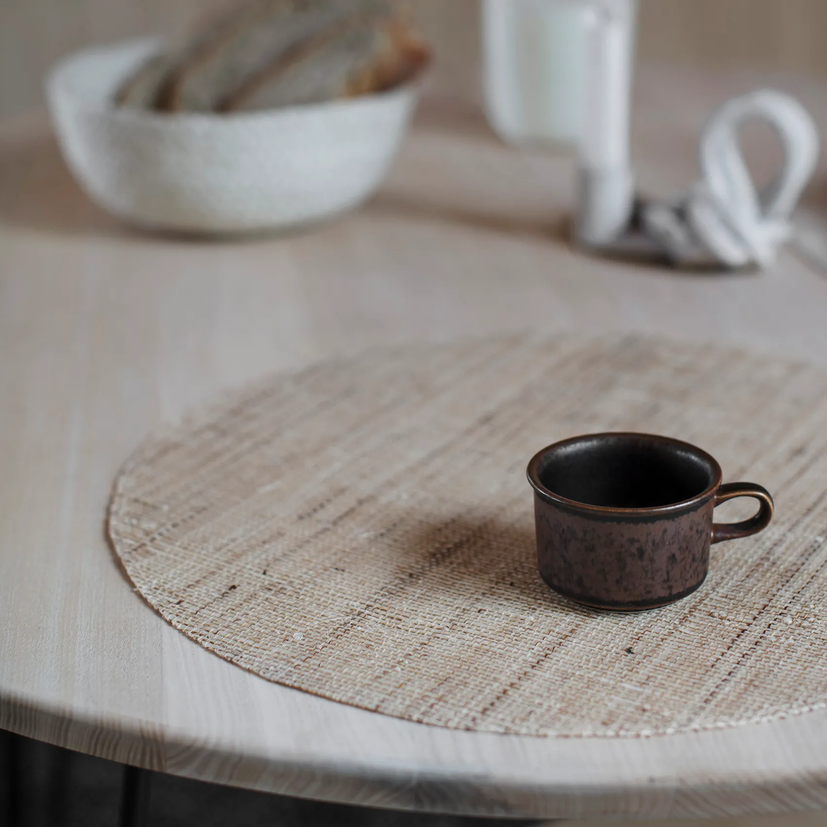 Flätad 브레드 바스켓 3개 세트, white Dixie | 딕시