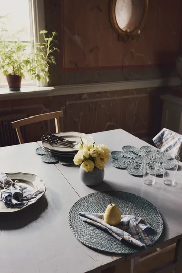 엘린 오벌 테이블매트 - Horizon blue - Dixie | 딕시