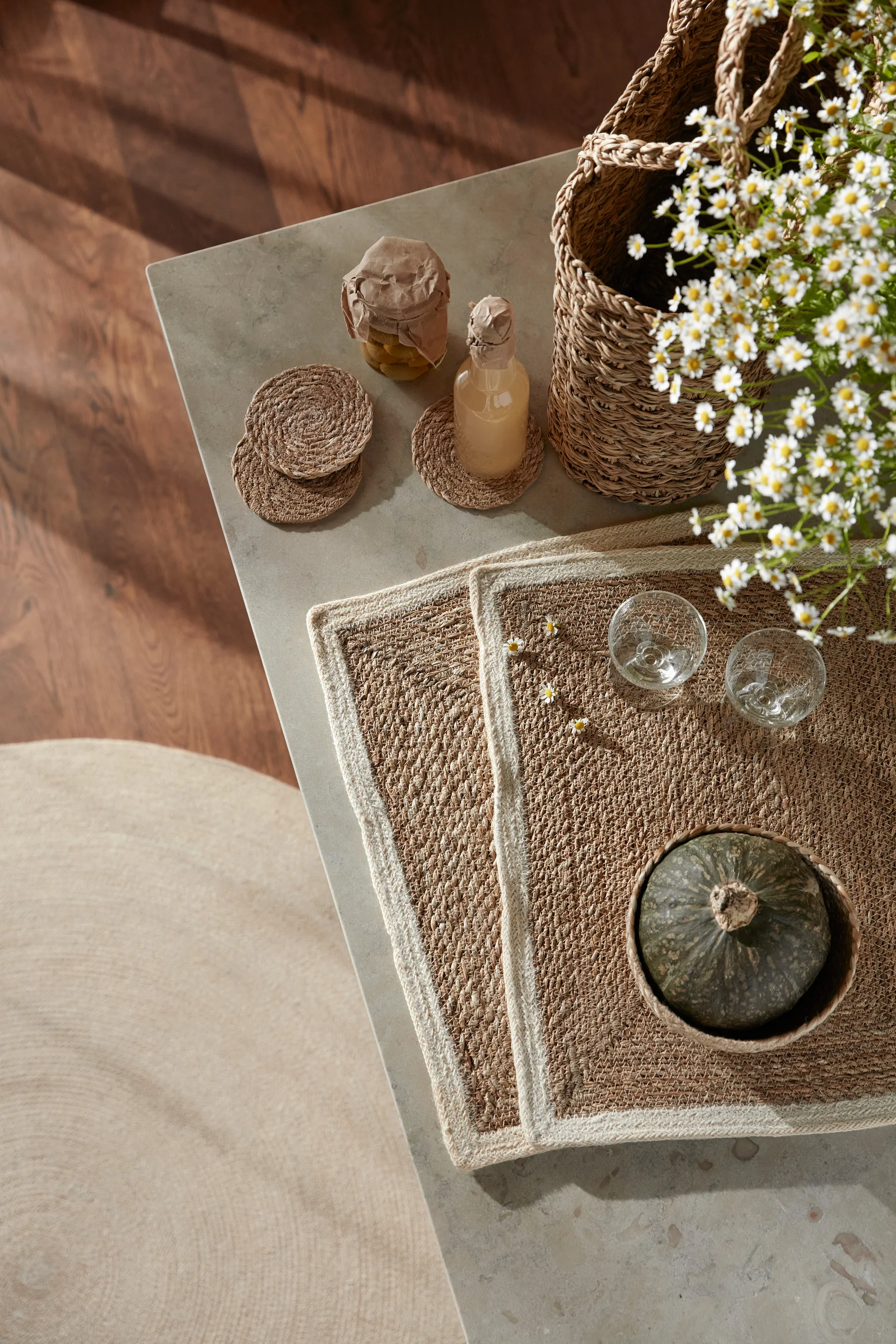 에밀 테이블매트, nature-white Dixie | 딕시