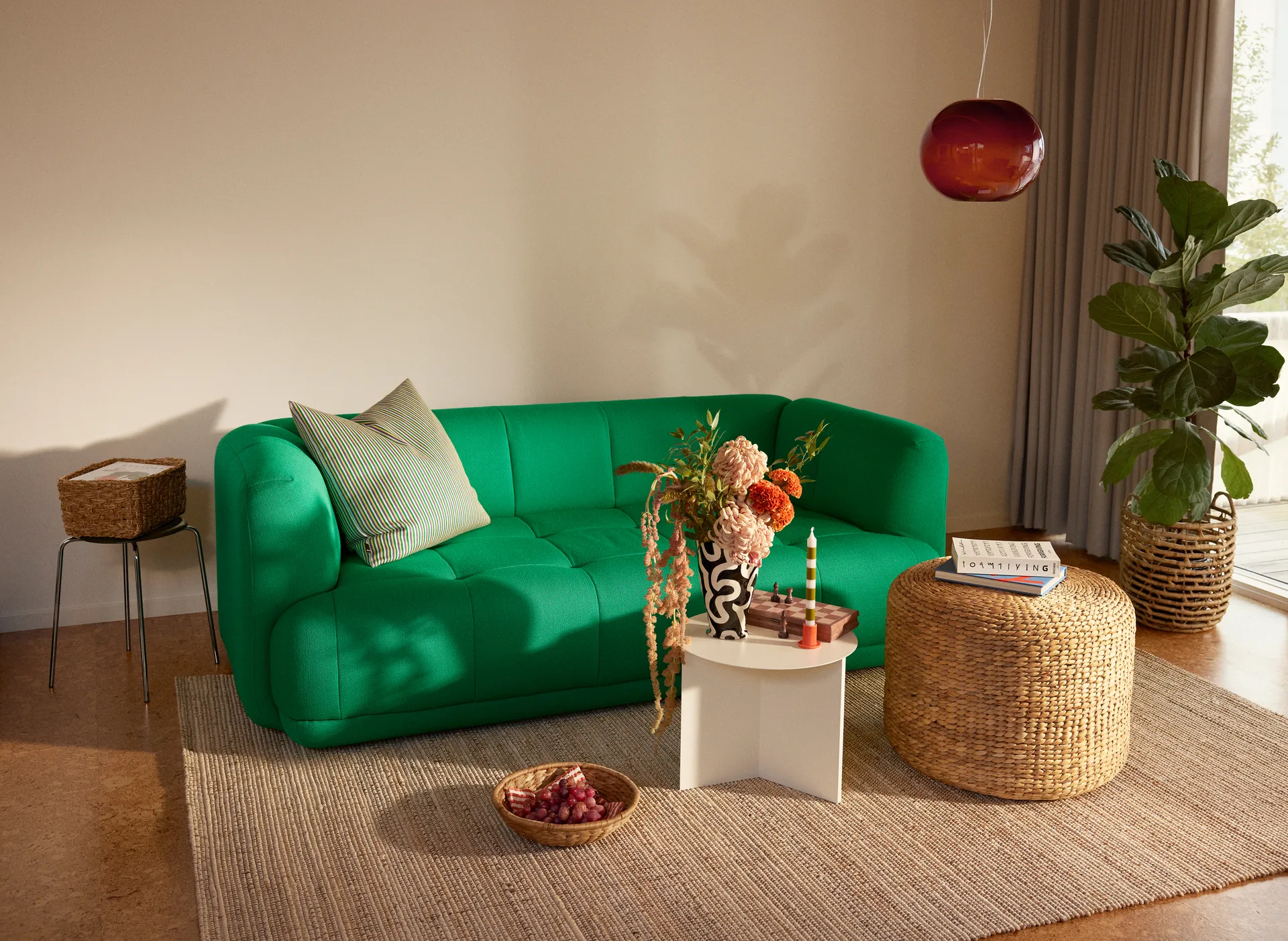 필립 러그, White melange. 160x230 cm Dixie | 딕시