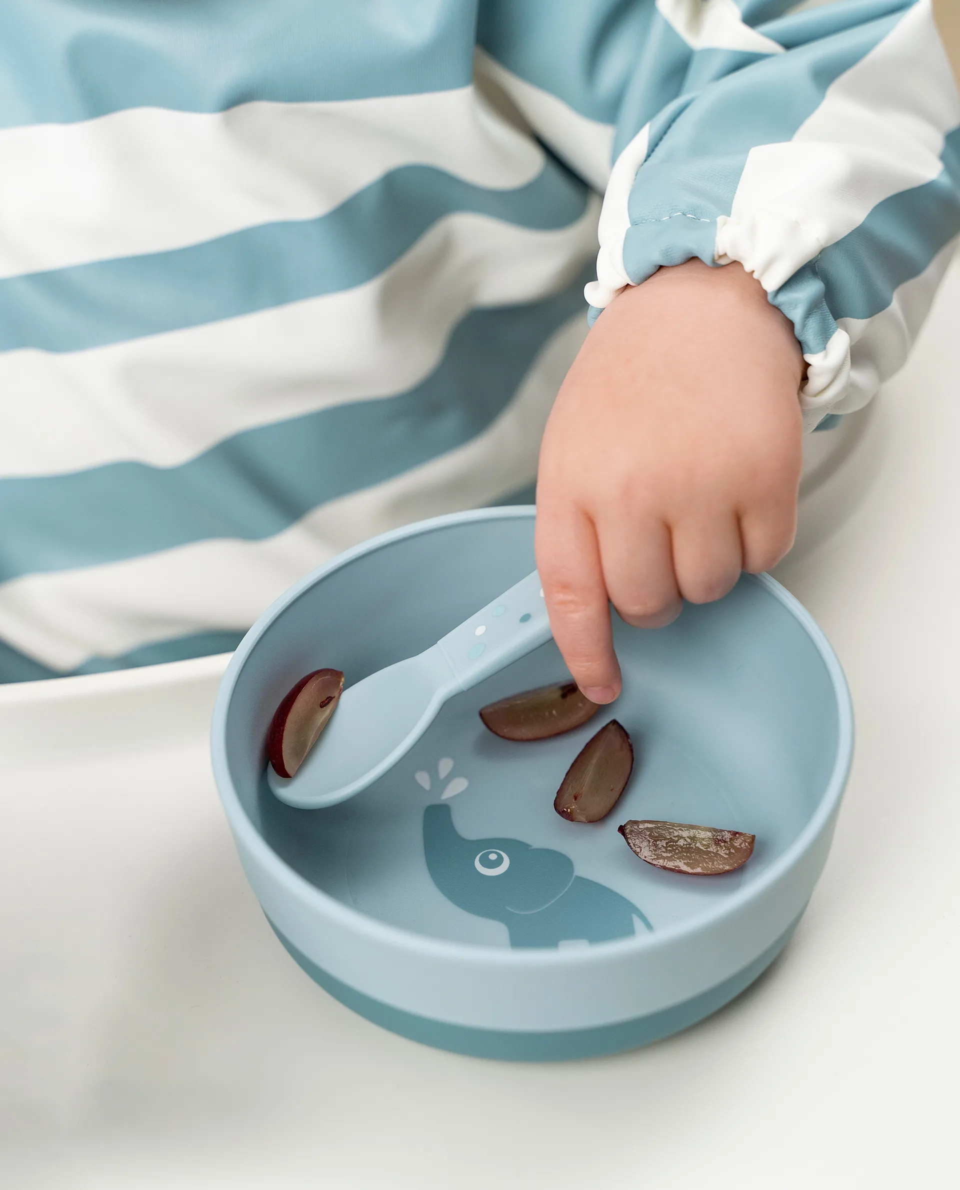 해피 닷츠 푸디 커트러리 세트 3개 세트, Blue Done by deer | 던바이디어