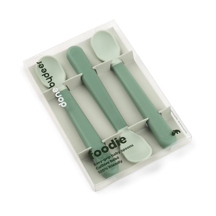 이지그립 푸디 스푼 3개 세�트, Green Done by deer | 던바이디어