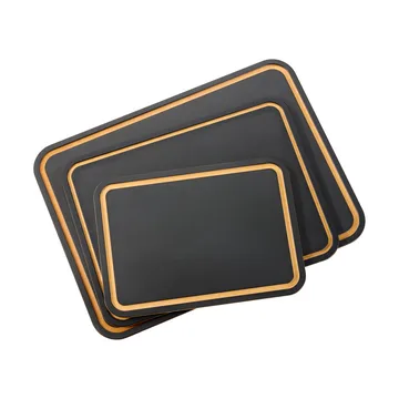 사미 프레스드 우드 파이버 도마 - Black, 37x27.5 cm - Dorre | 도레