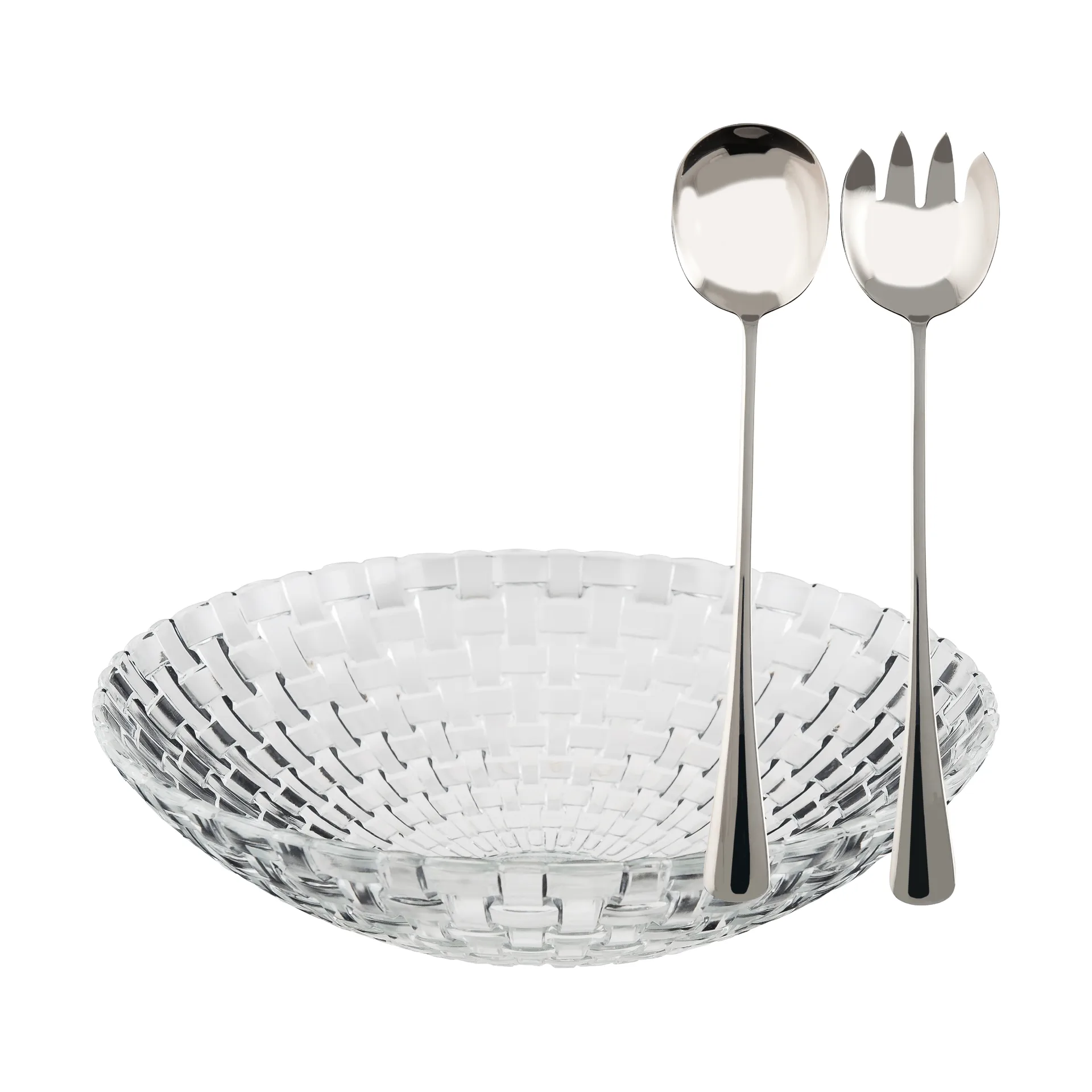 글리터 샐러드 보울 세트, Glass, stainless steel, 3 pieces Dorre | 도레