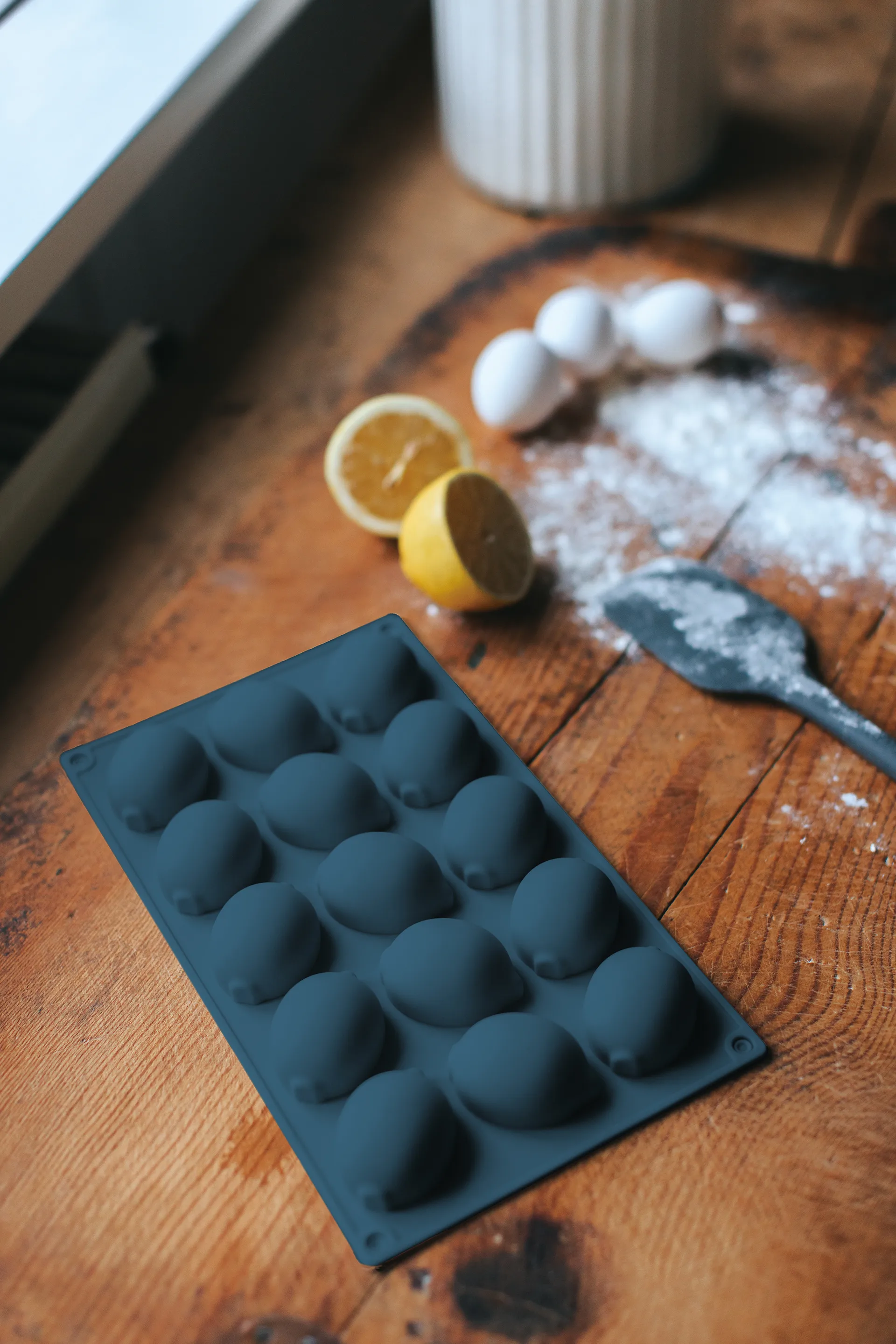 벡 베이킹 틴, Grey, lemon, silicone, 15 pcs Dorre | 도레