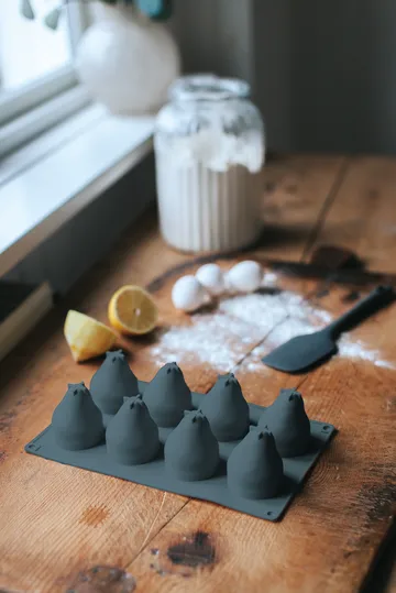 벡 베이킹 틴 - Grey, pear, silicone, 8 pcs - Dorre | 도레