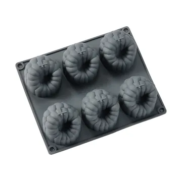 벡 베이킹 틴 - Grey, raspberry, silicone, 6 pcs - Dorre | 도레