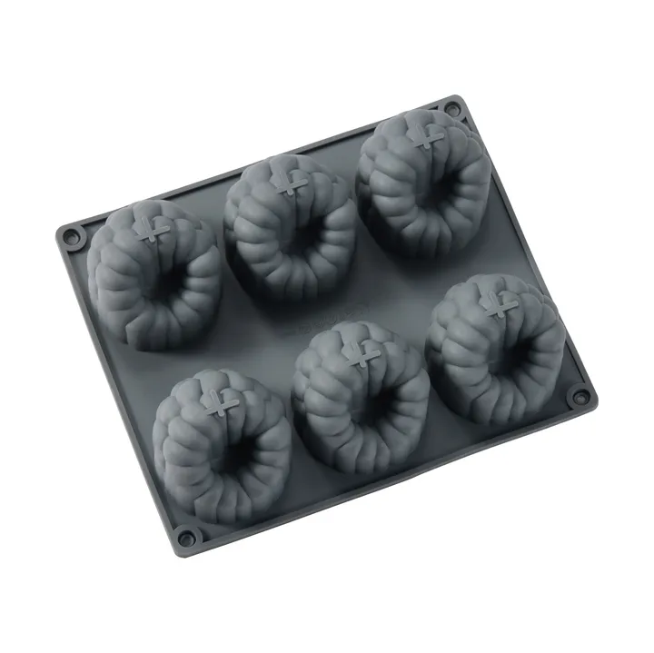 벡 베이킹 틴 - Grey, raspberry, silicone, 6 pcs - Dorre | 도레