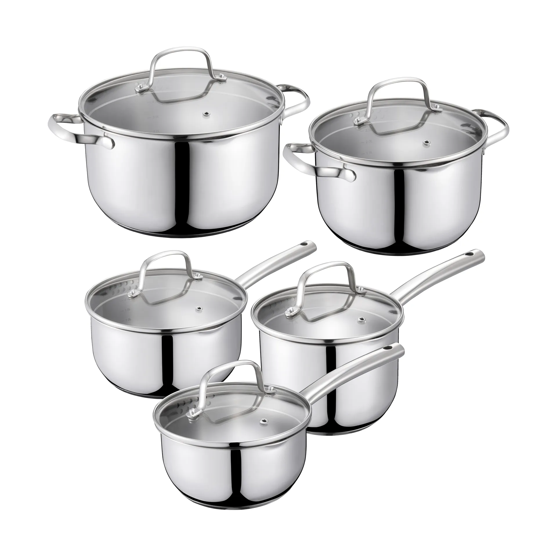 Kerri 냄비 세트, Stainless steel, 10 pieces Dorre | 도레