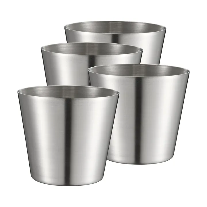 페그 감자튀김/서빙 컵 - Stainless steel, 4-pack, Ø9.5 cm - Dorre | 도레
