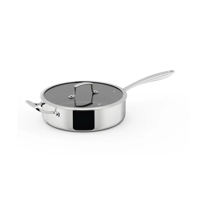 트리벤스 세라믹 코팅 소테 팬 - Stainless steel, glass lid, Ø28 cm - Dorre | 도레