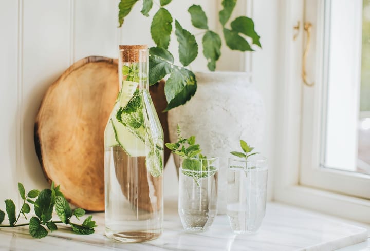 Sunnanö 글래스 카라페 & 코르크 덮개 1 l, Glass-cork Dorre | 도레