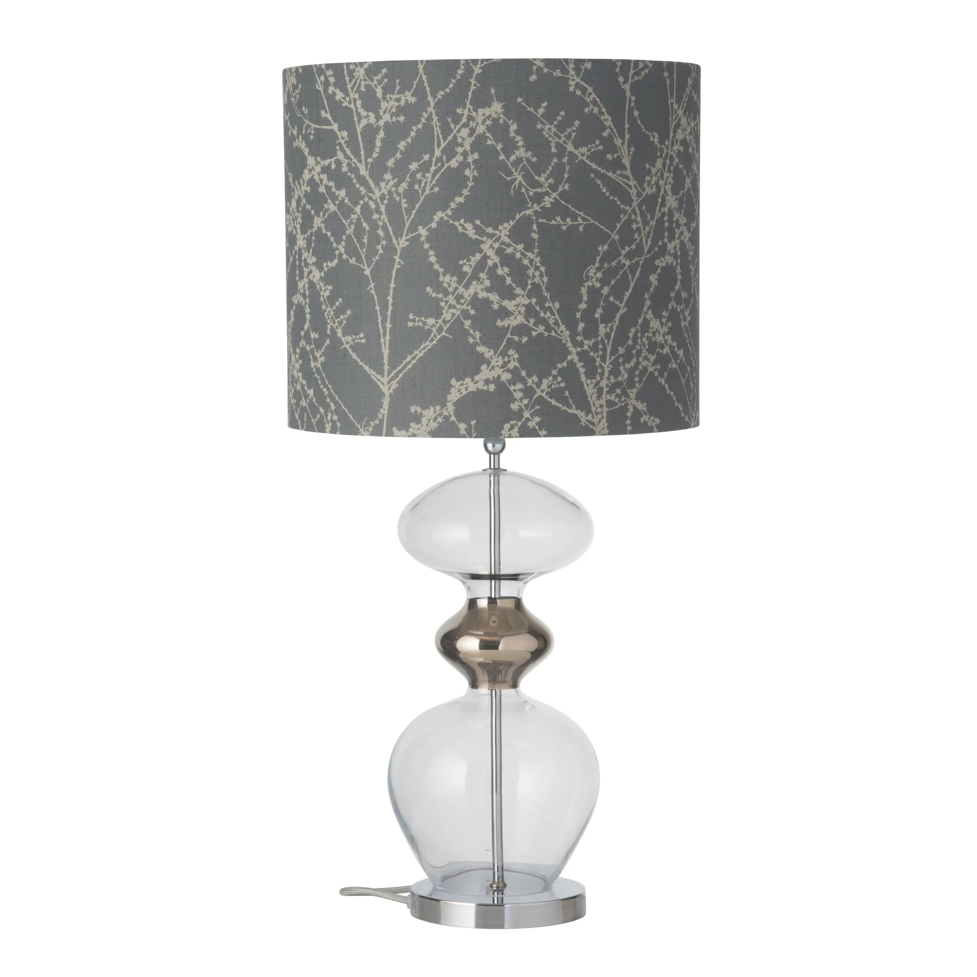 푸츄라 테이블 조명 베이스, clear + silver-coloured cord EBB & FLOW | 에브 & 플로우