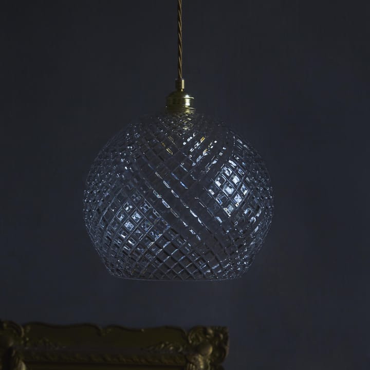 로완 펜던트 조명 Crystal 22 cm, small + gold-coloured cord EBB & FLOW | 에브 & 플로우