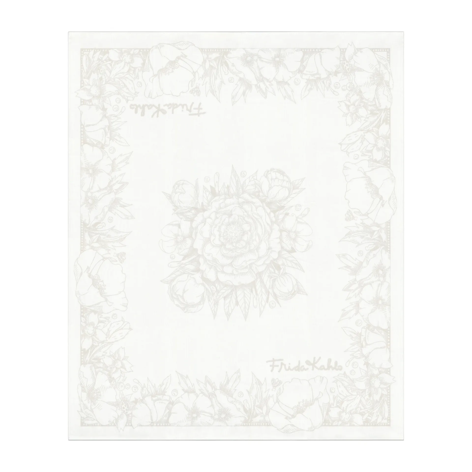 프리다 칼로 스로우 140x170 cm, Belleza Ekelund Linneväveri | 에켈룬드 린네바베리