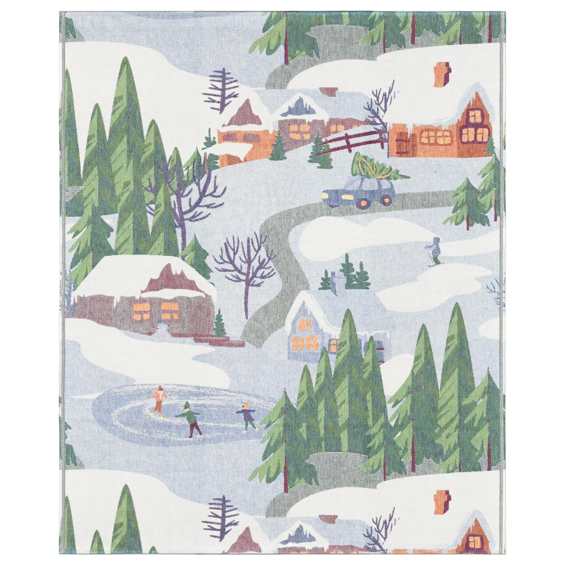 윈터라이프 스로우 140x170 cm, multi Ekelund Linneväveri | 에켈룬드 린네바베리