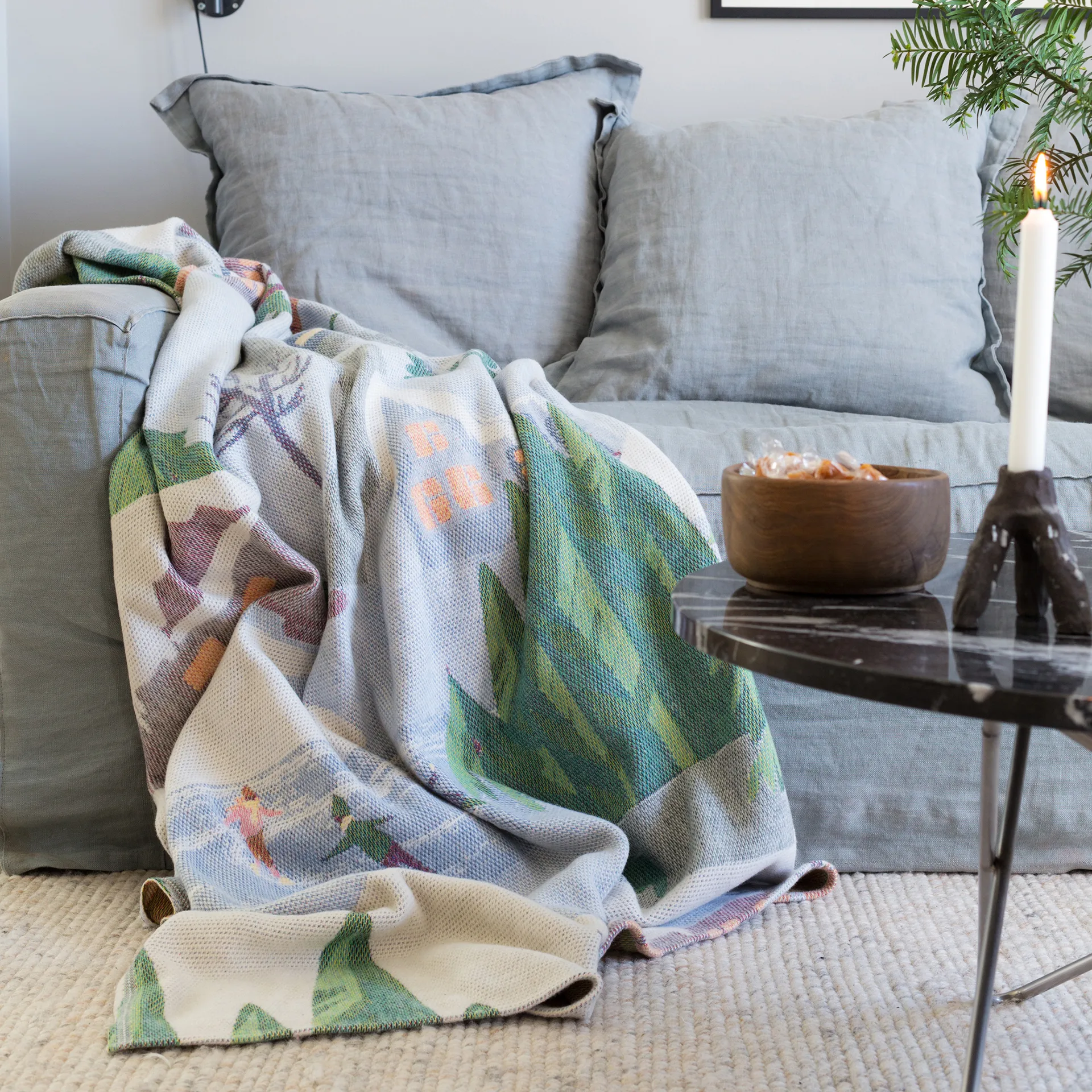 윈터라이프 스로우 140x170 cm, multi Ekelund Linneväveri | 에켈룬드 린네바베리